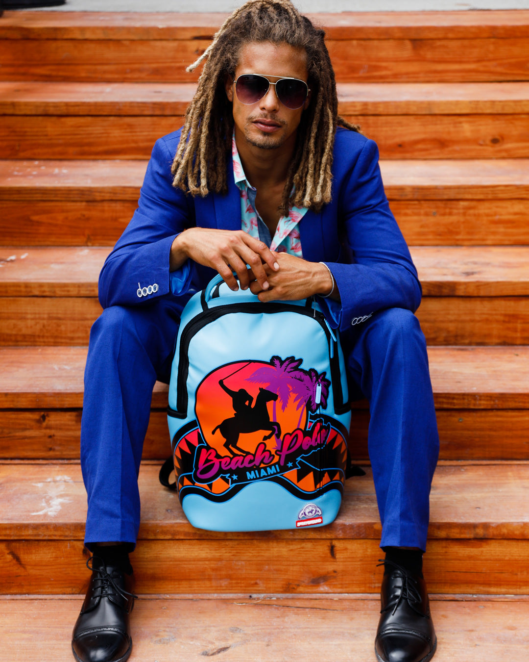 MIAMI BEACH POLO COLLAB BACKPACK (DLXV-SKY)