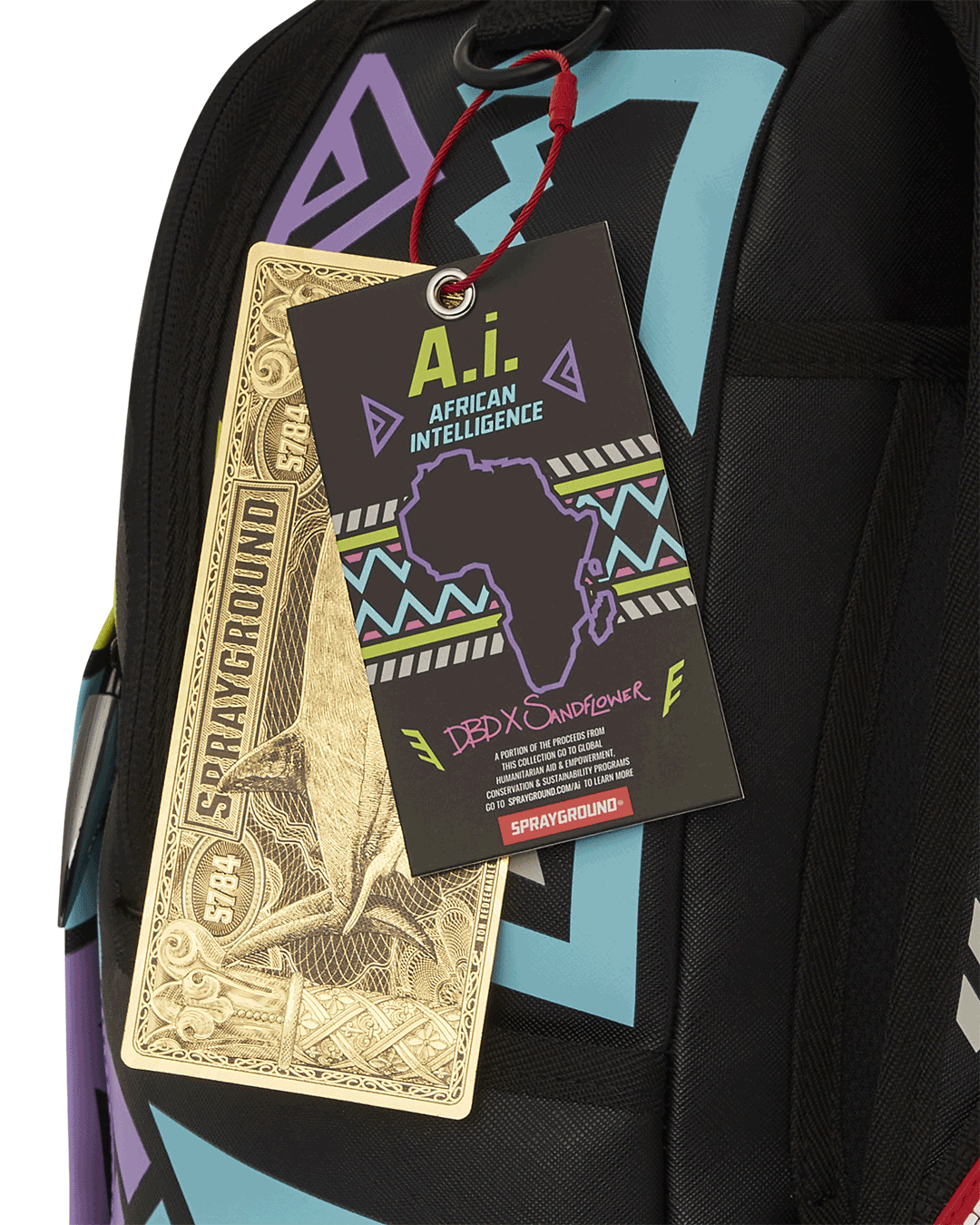A.I. PATH TO THE FUTURE III BACKPACK - SANDFLOWER COLLAB (GLOW IN THE DARK)